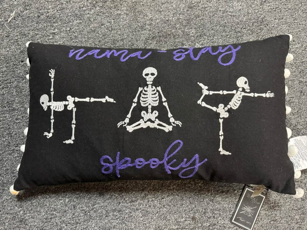 Sheffield Home Halloween skeleton pillow - 14x24